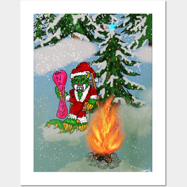 Hodag Christmas Wall Art by Cassie’s Cryptid Land